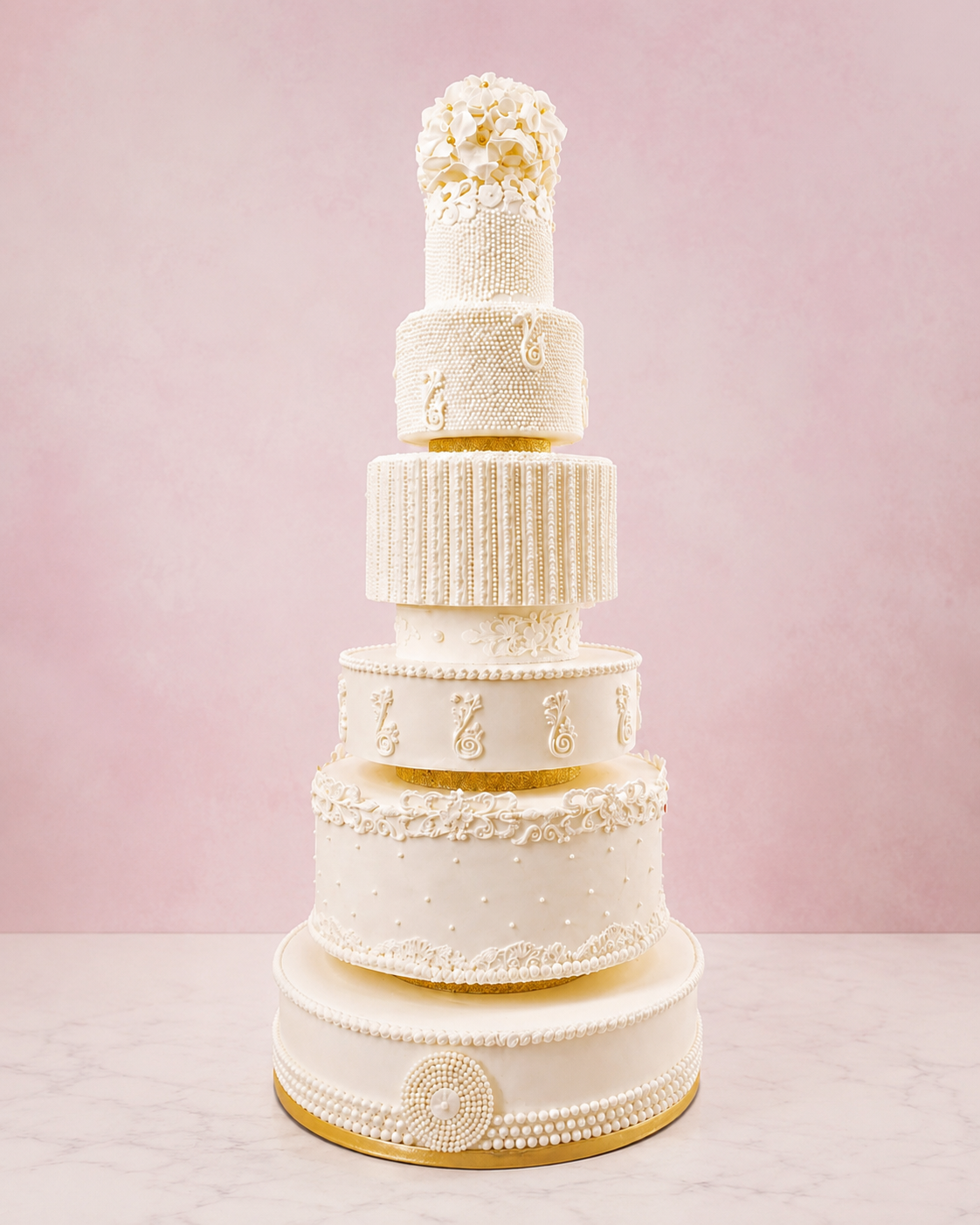 Beautiful Pearl Wedding Cake