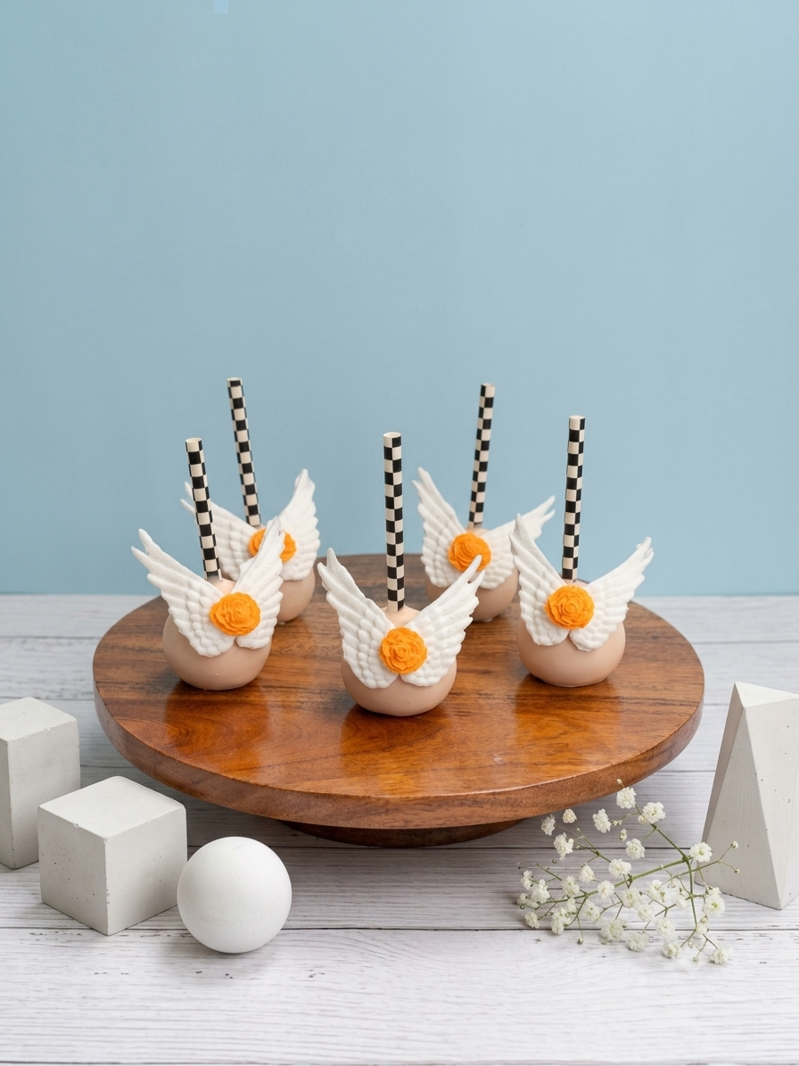 Birds Wings Fairy theme Cake Pops