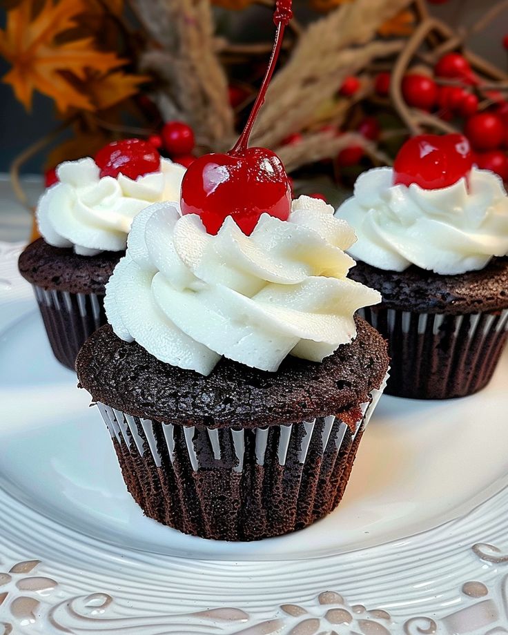 Black Forest Cupcakes