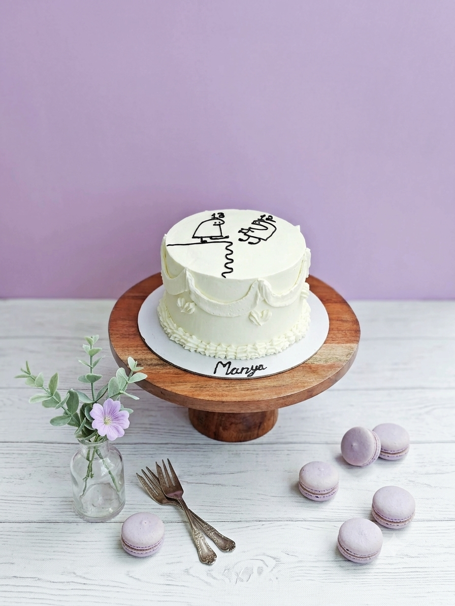 Character Kicking Celebration Cake