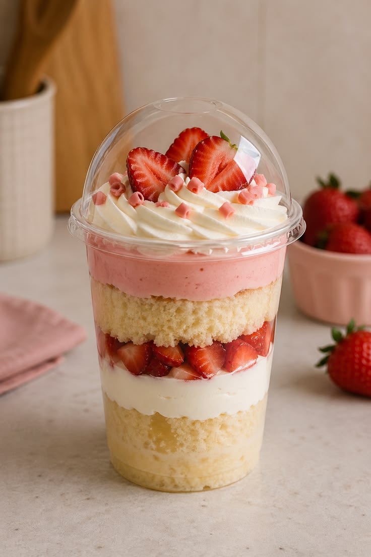 Cherry Jar Cake