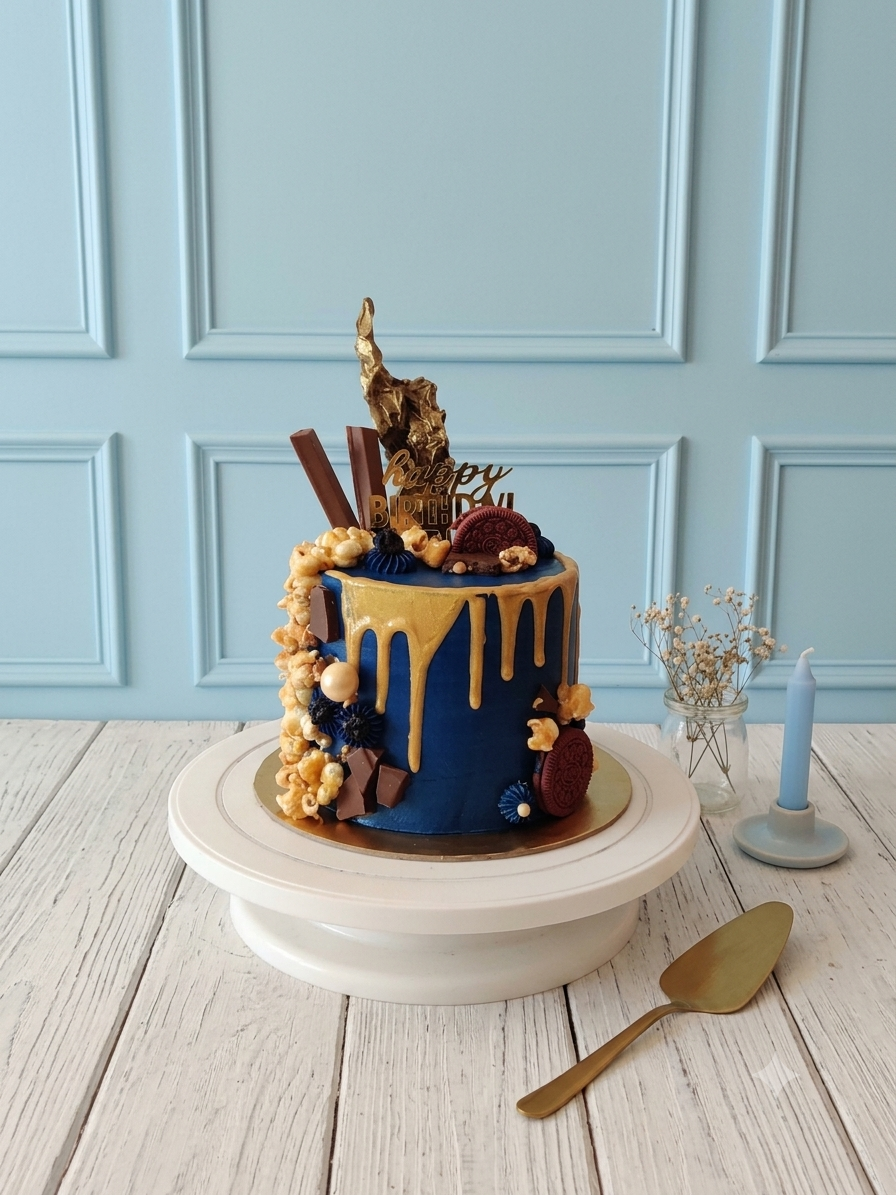 Chocolate Decorated Celebration Cake