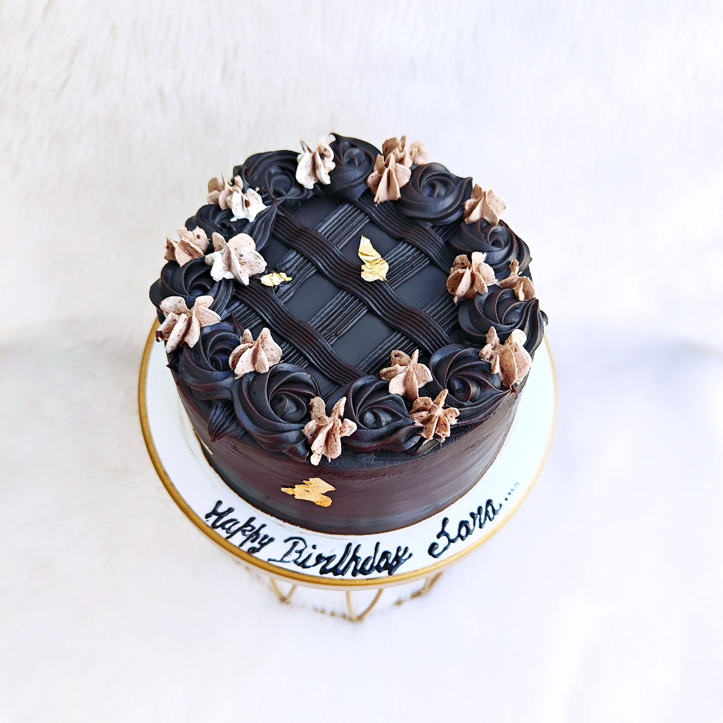 Chocolate Flower Celebration Cake
