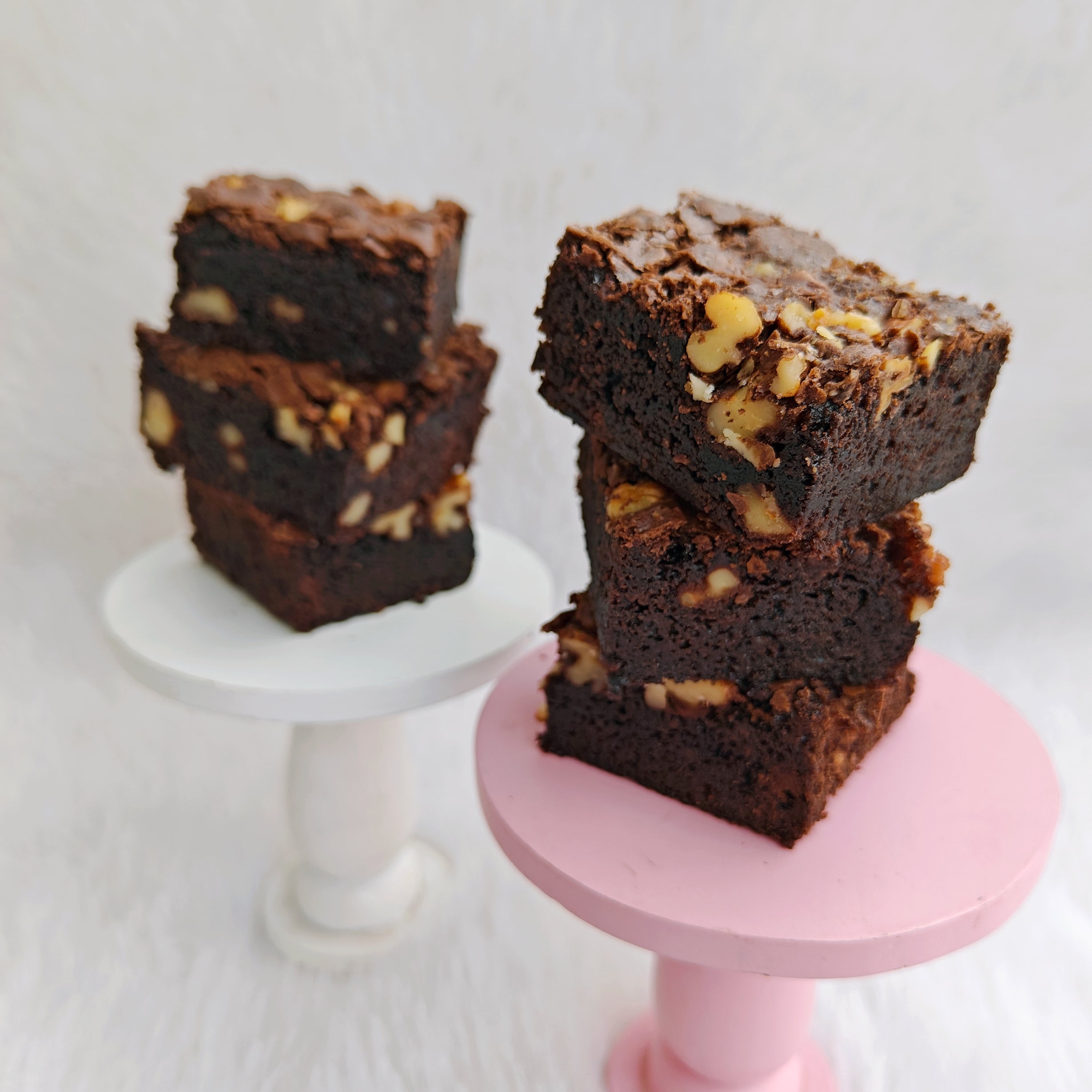 Chocolate Walnut Brownie Cake