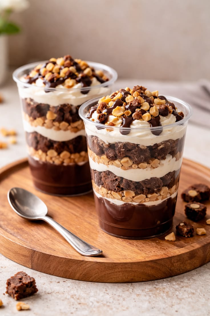 Chocolate with Nuts Jar Cake