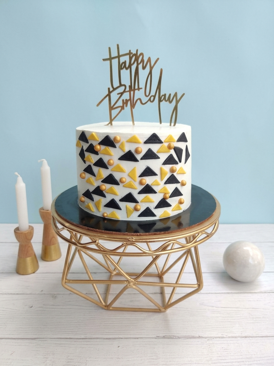 Classy Pattern Celebration Cake