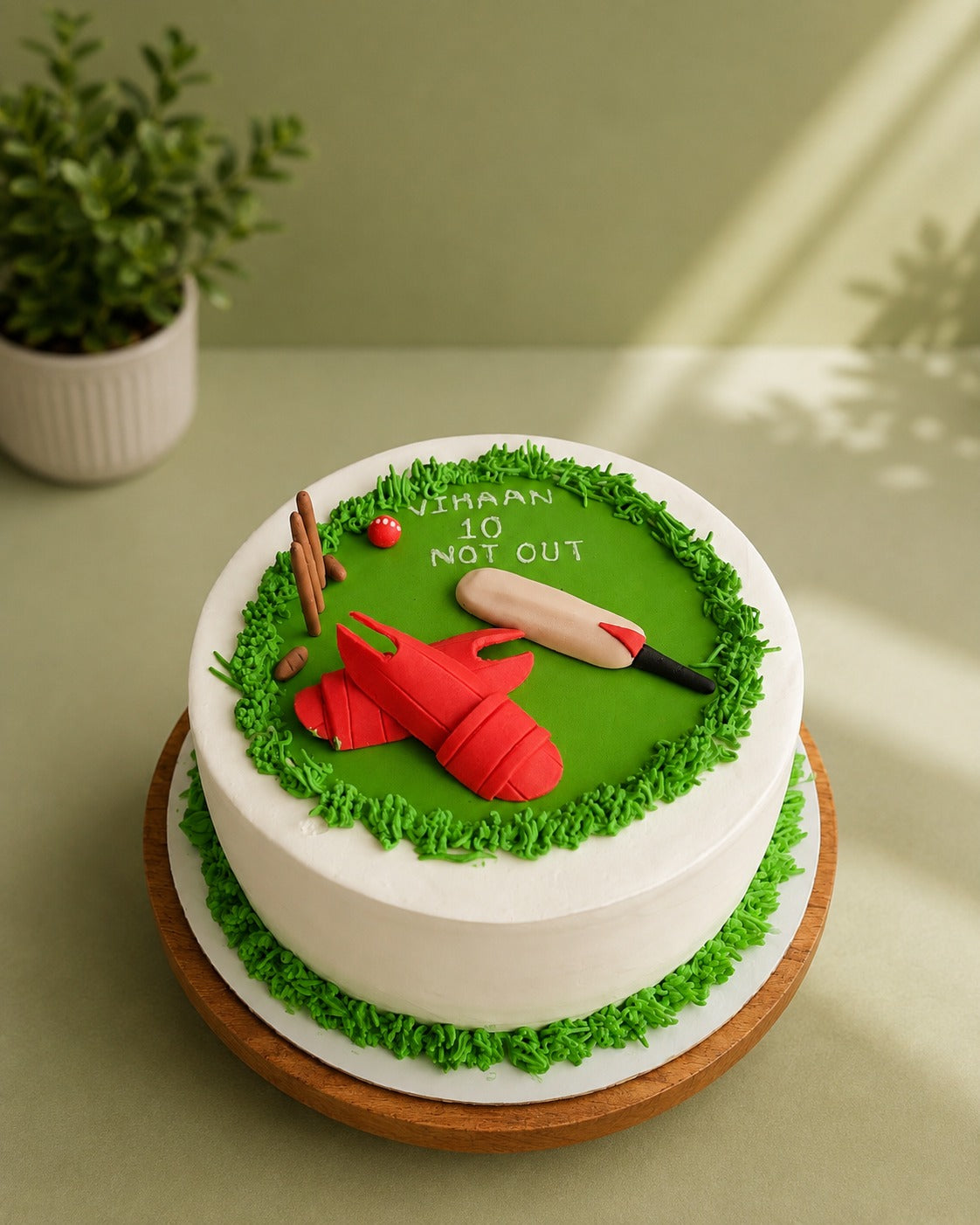 Cricket Theme Cake