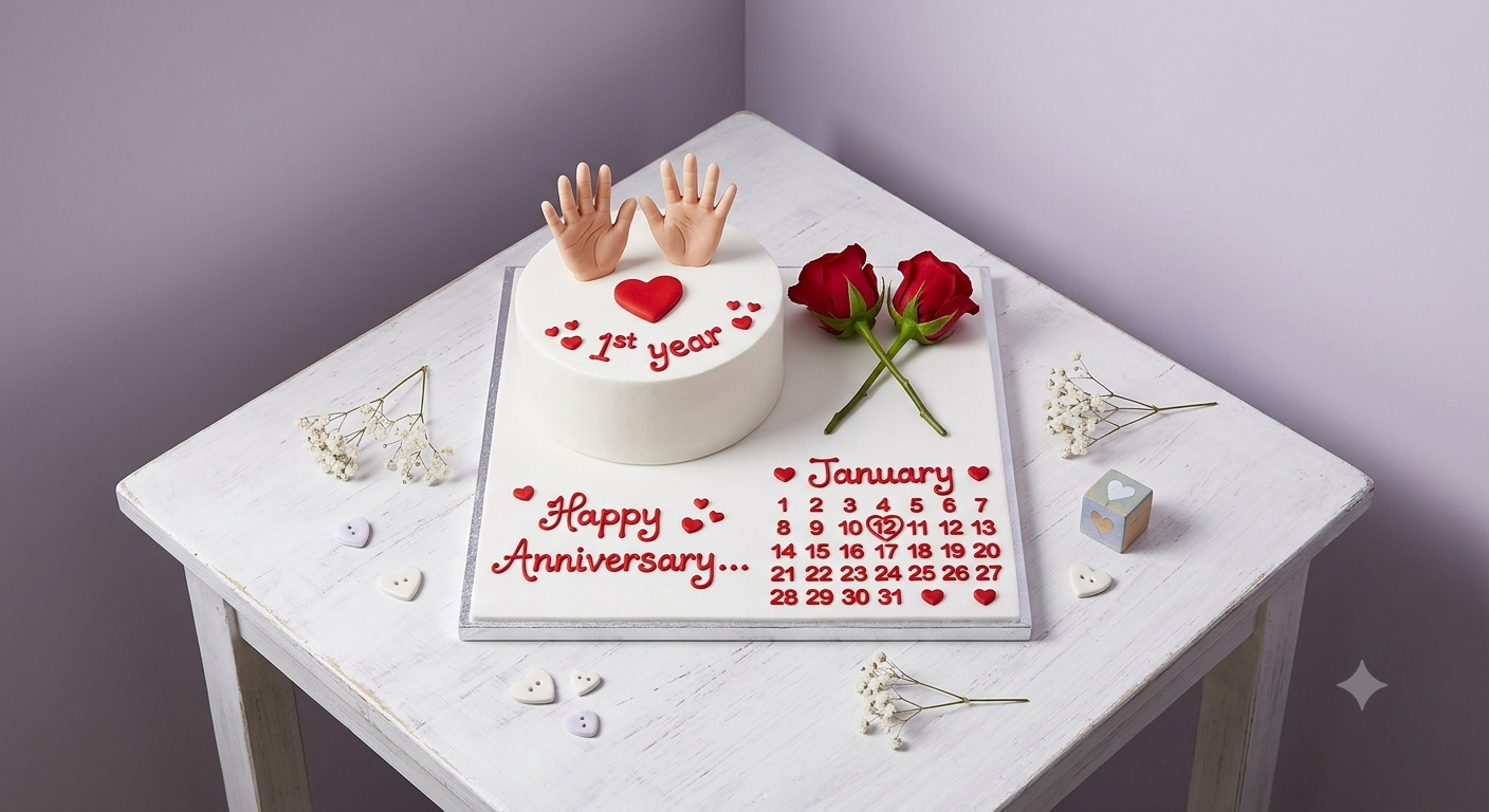 Elegant Anniversary Cake