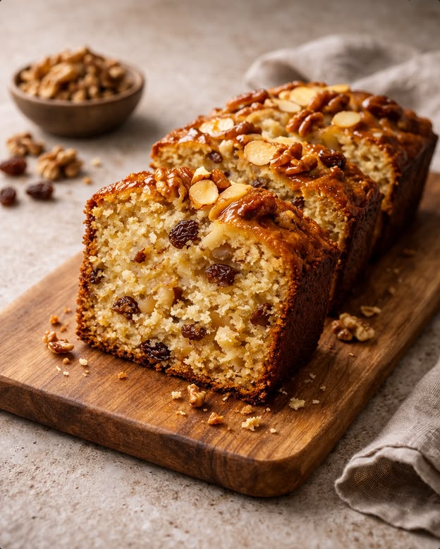 Healthy Blueberry Apple Oatmeal Cake