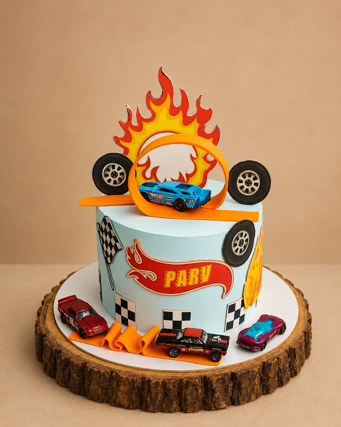 Hot Wheels Theme Cake