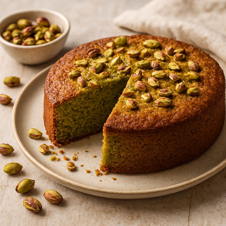 Pistachio Healthy Cake