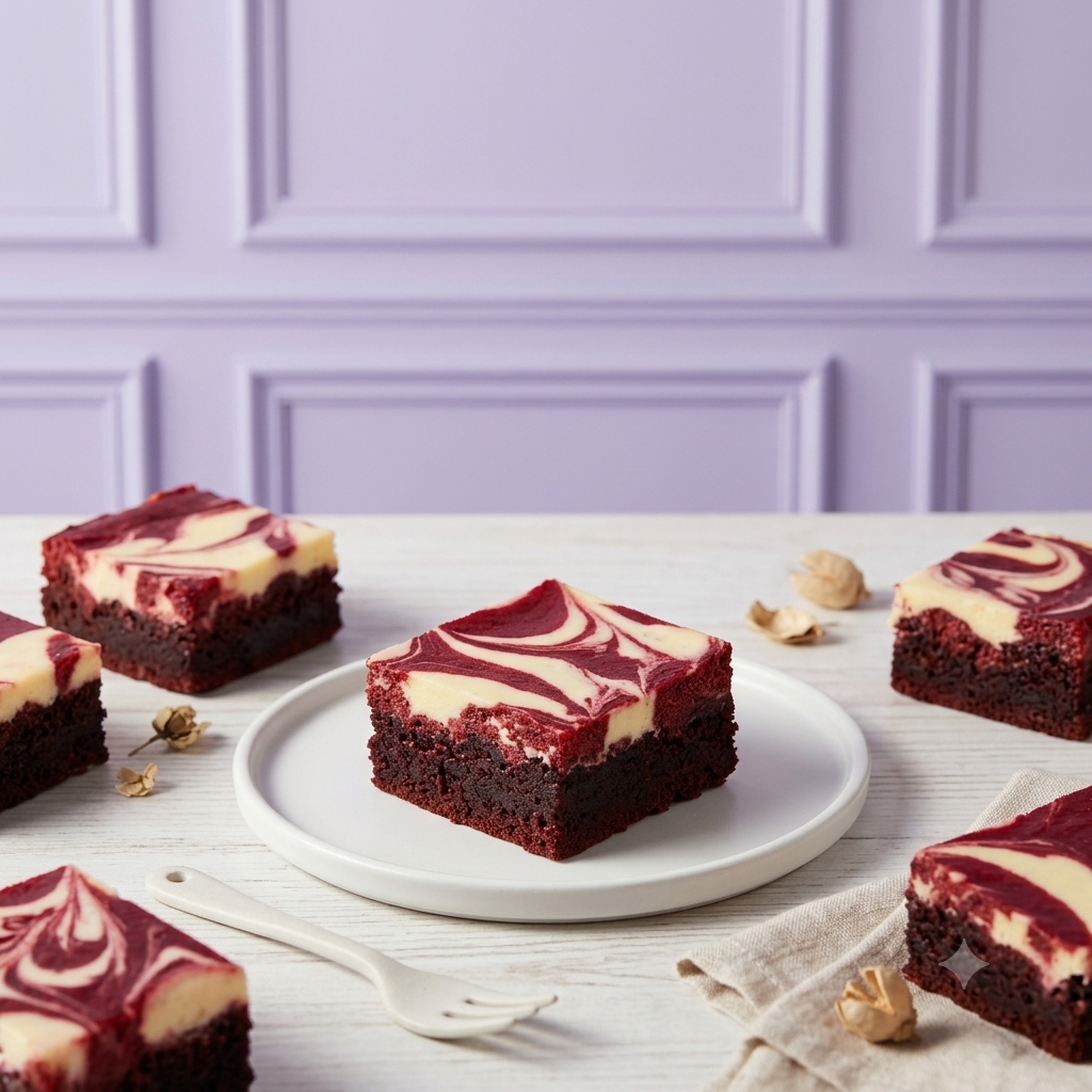 Red Velvet Cheesecake Brownie