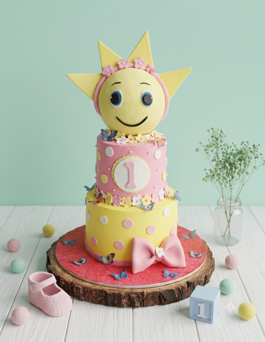 Sun Theme Cake