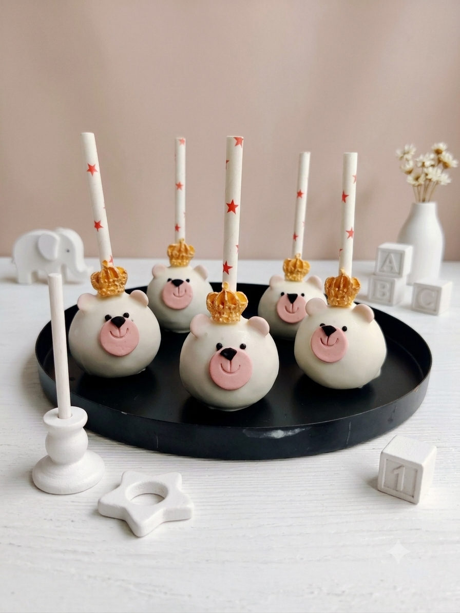 Teddy Theme Cake pops