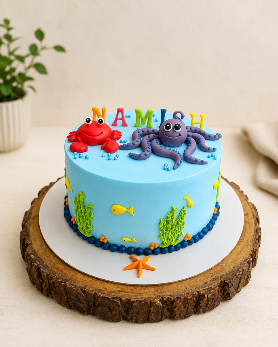 Underwater Theme Birthday Cake