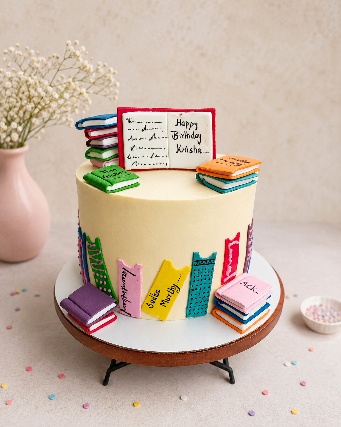Books Theme Cake