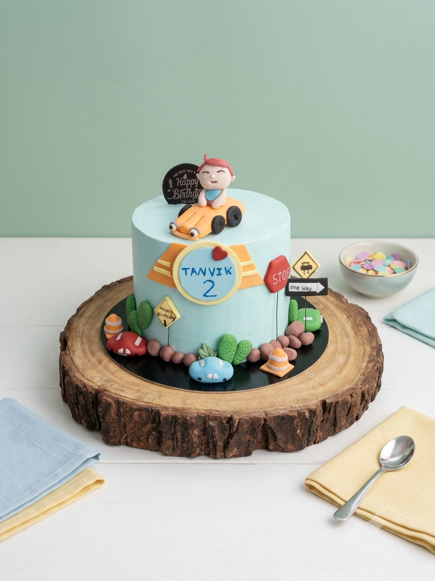 Car Theme Cake