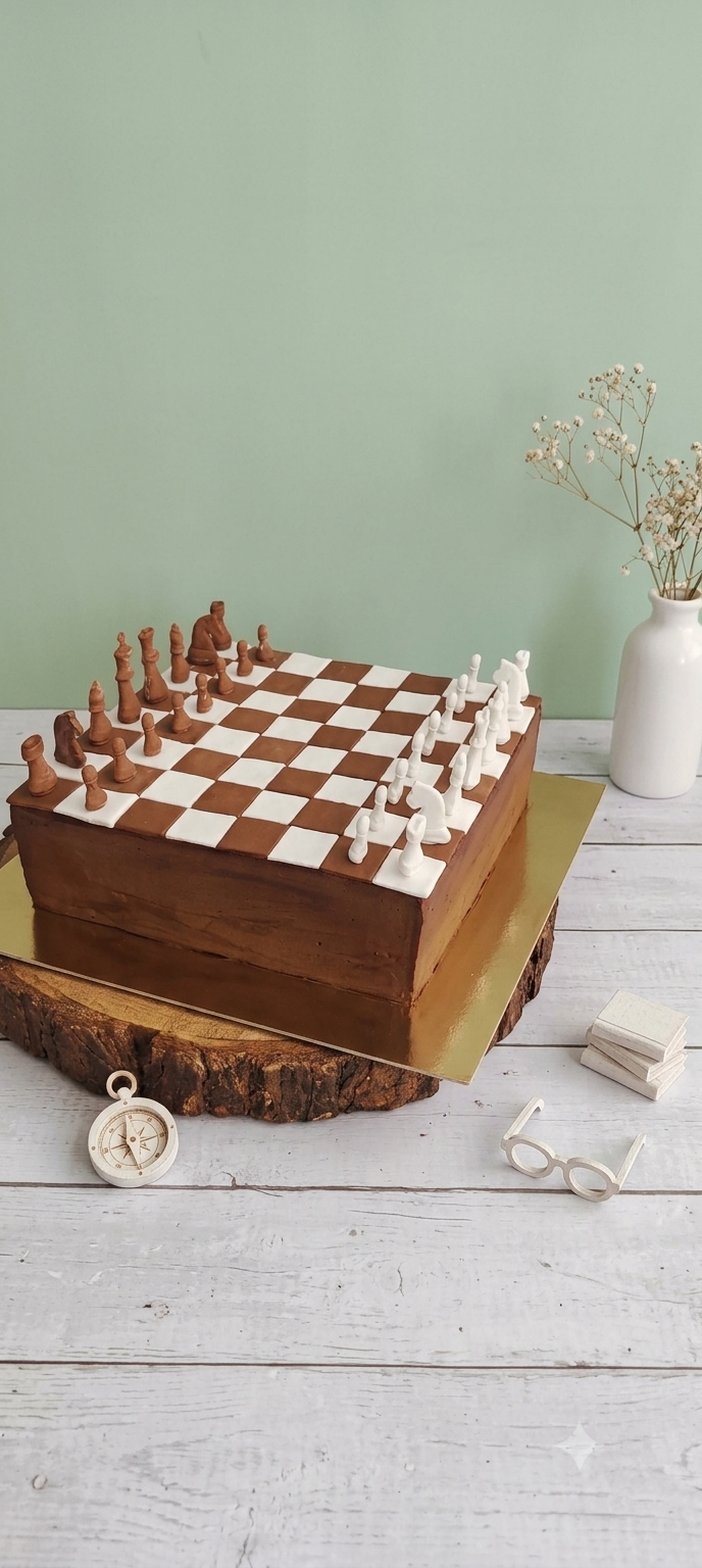 Chess Theme Cake