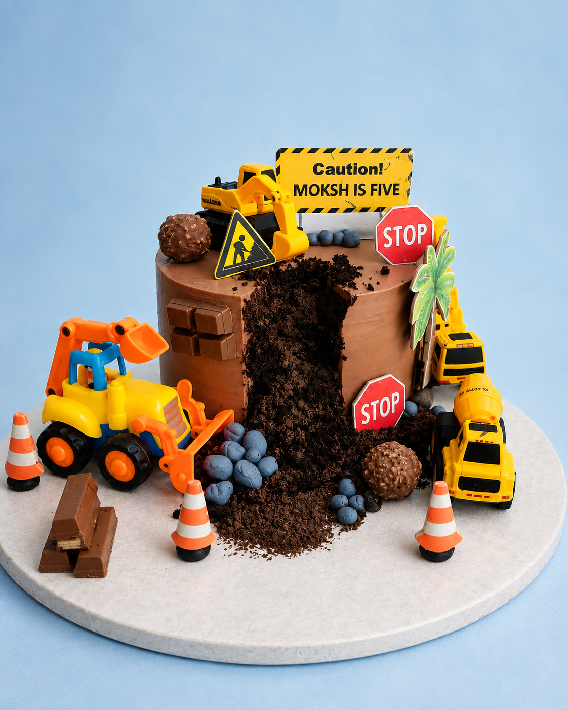 Construction Theme Cake