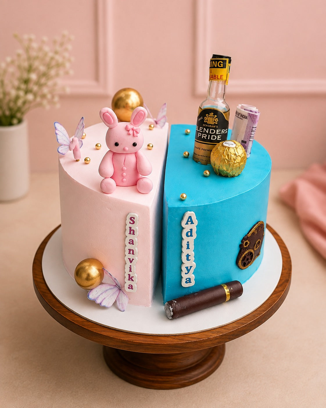Father And Daughter Theme Cake
