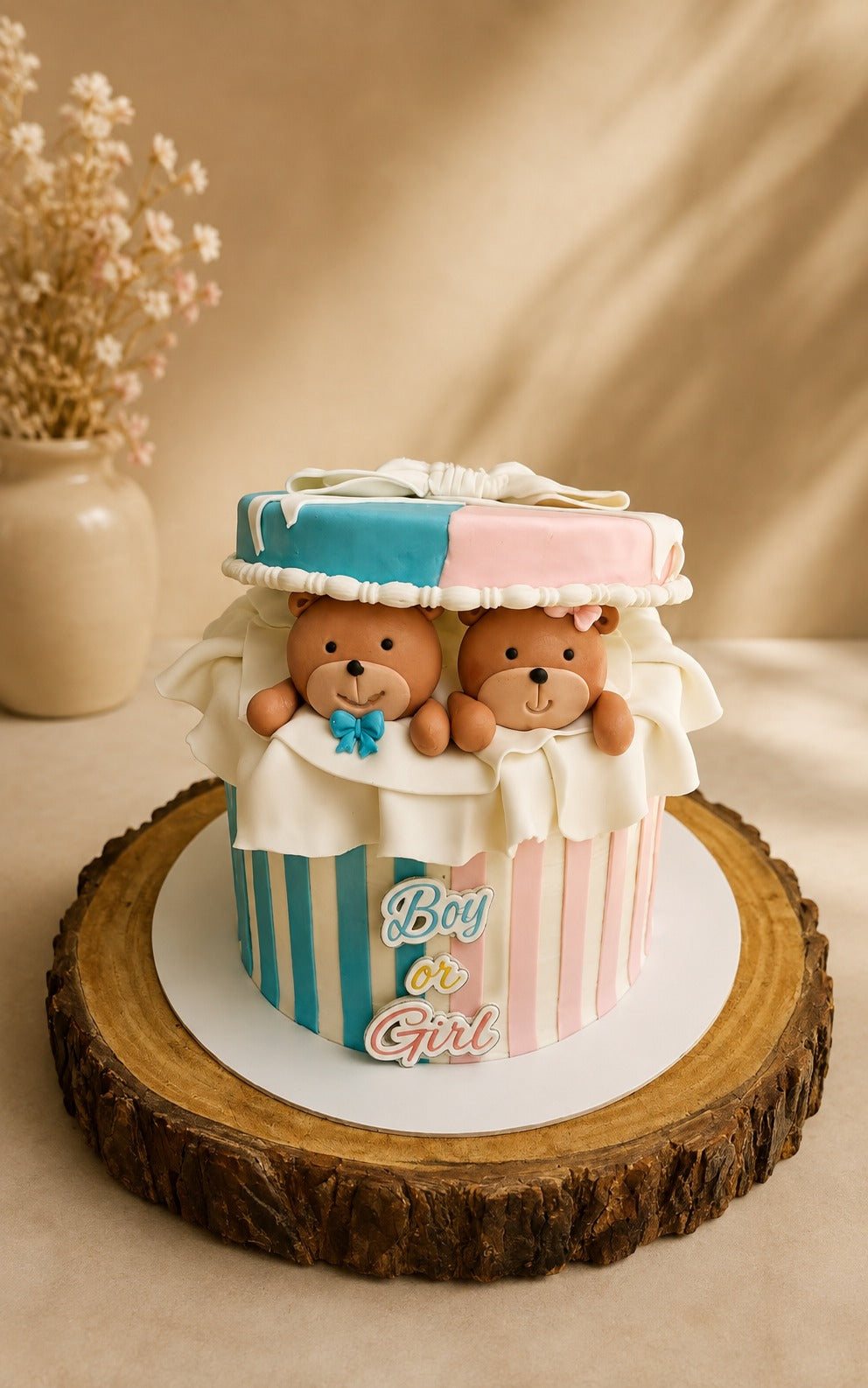 Teddy Bear Baby Shower Theme Cake