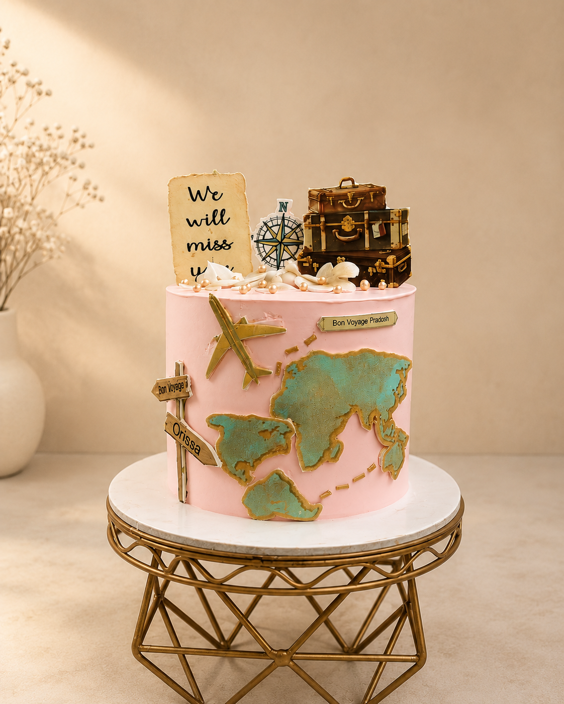 Travel Theme cake